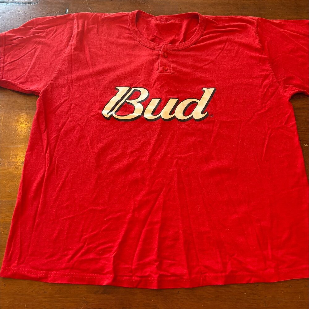 Men's XXL Vintage Don Alleson Budweiser #9 Jersey T-Shirt
